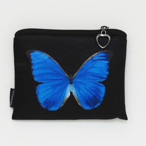 Tarjetero y monedero para mujeres mariposa. Cho Kuro billetera con tarjeta de crédito con cremallera cartera pequeña mujeres para regalo