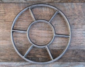 Hot pot stand vintage, custom hot trivet, metal pot stand for rustic home decor, russian cookware, soviet hot plate stand, kettle pan stand.
