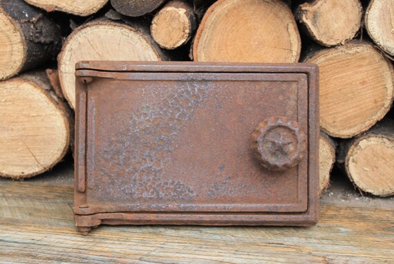 Cast Iron Stove Door Antique Oven Door Vintage Stove Door Etsy
