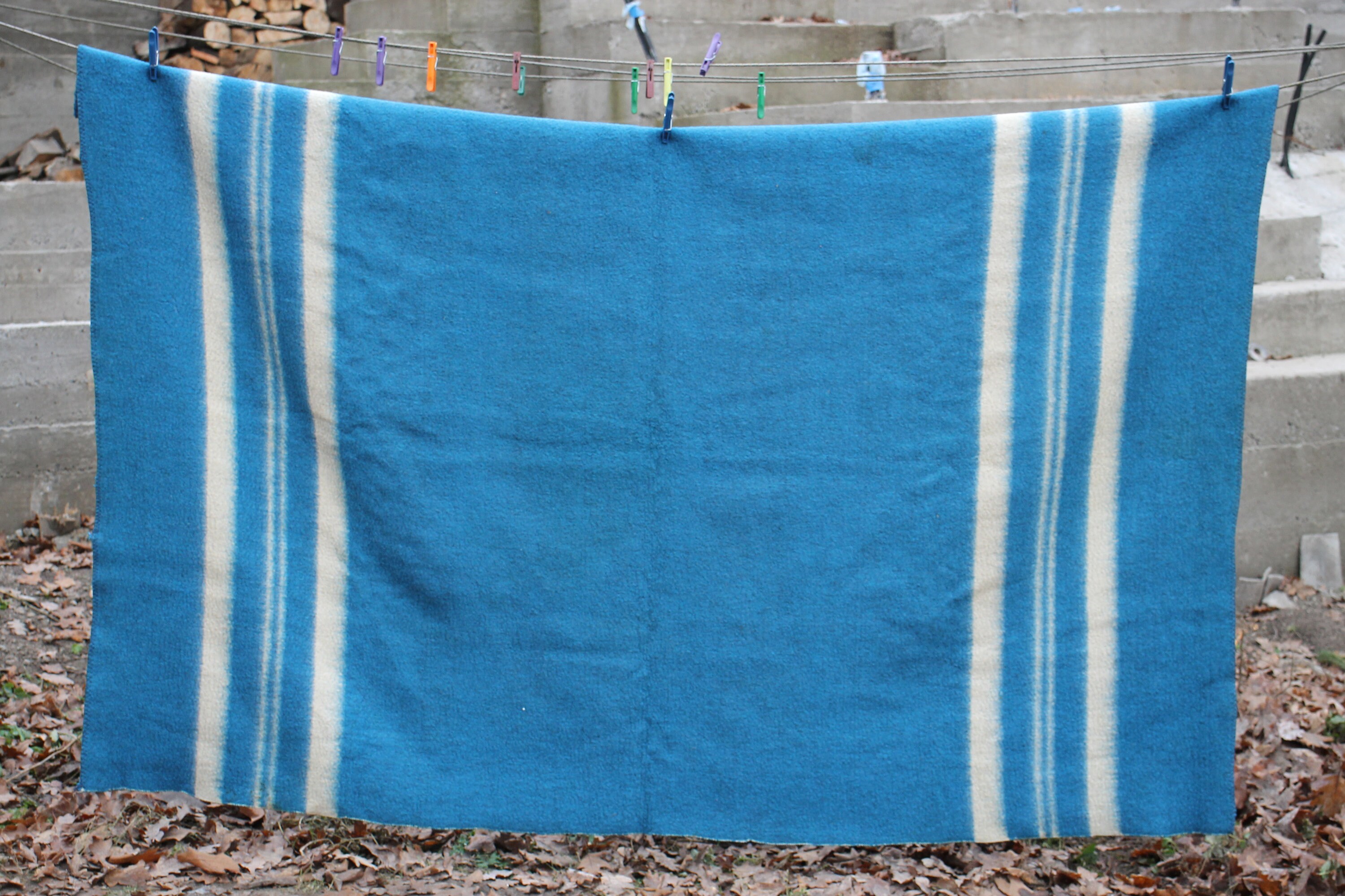 Wool blanket vintage soviet heavy wool blanket russian Etsy