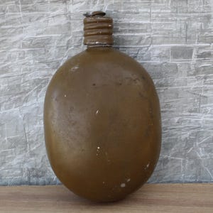 Military flask,old army bottle,russian military canteen,vintage aluminium flask,Military Water Flask USSR,soviet army water flask made USSR.