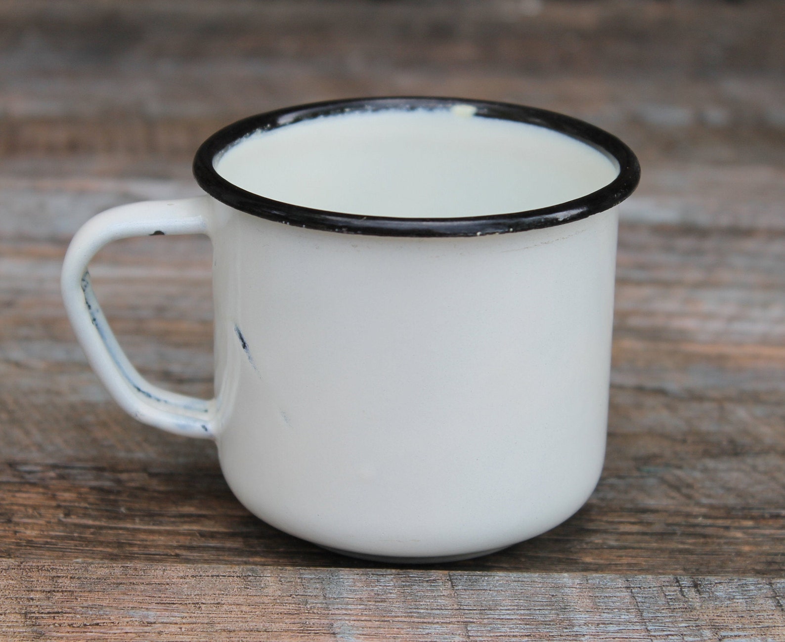 Enamel Mug Vintage Enamel Mug Large Enamelware Mug White Etsy