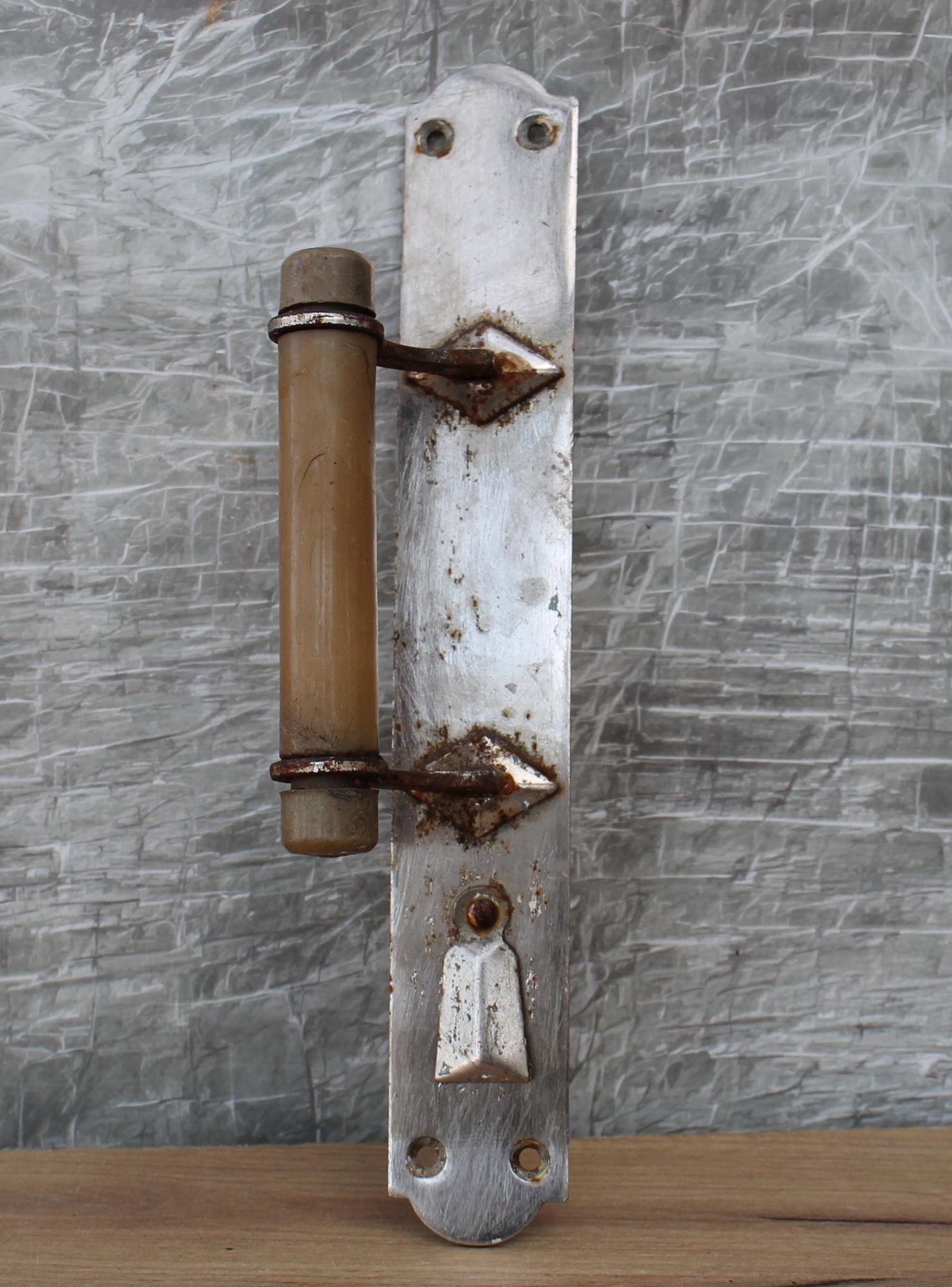 Poignée de porte de grange, poignée de porte antique, poignée de porte d'entrée, ancienne poignée de porte en métal, poignée de porte soviétique, poig