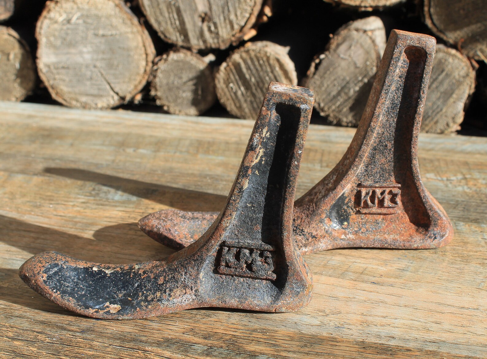 Set 2 Shoe Last Vintage Shoe Shine Metal Shoe Form for Etsy