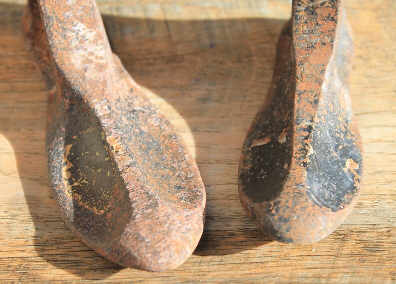 Set 2 Shoe Last Vintage Shoe Shine Metal Shoe Form for Etsy