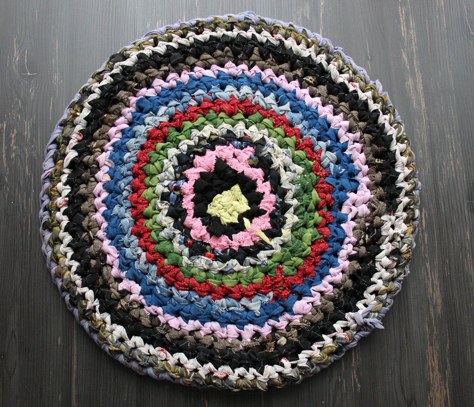 Round Chair Pads Kitchen Chair Pads Colorful Carpet Round - Etsy