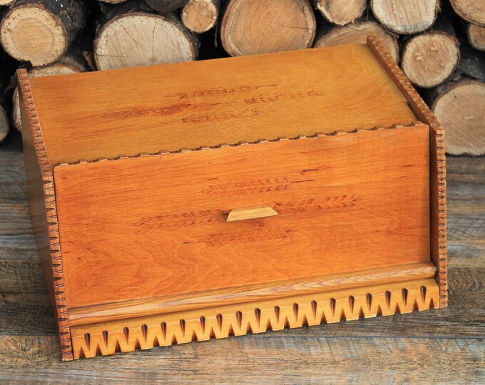 Vintage Bread Box Wooden Bread Box Retro Bread Box for Etsy