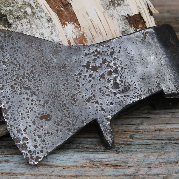 Axe head, vintage hatchet head, retro russian axe, antique tools, bearded axe head, old rusty axe, soviet tools made in USSR.