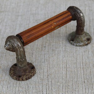 Vintage Bakelit, Gusseisen Türgriff - Art Deco Industrial Pull