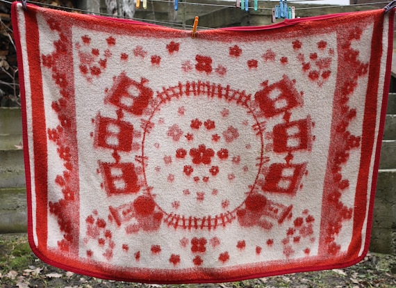 Buy Baby Wool Blanket Small Natural Vintage Wool Blanket Felted Wool Blanket Kids Red White Russian Blanket Baby Blanket Soviet Woolen. Online in India Etsy