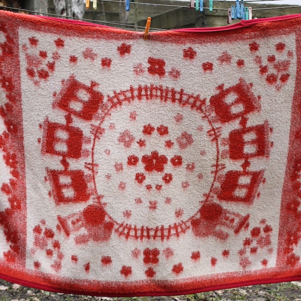 Vintage Wool Blanket Etsy