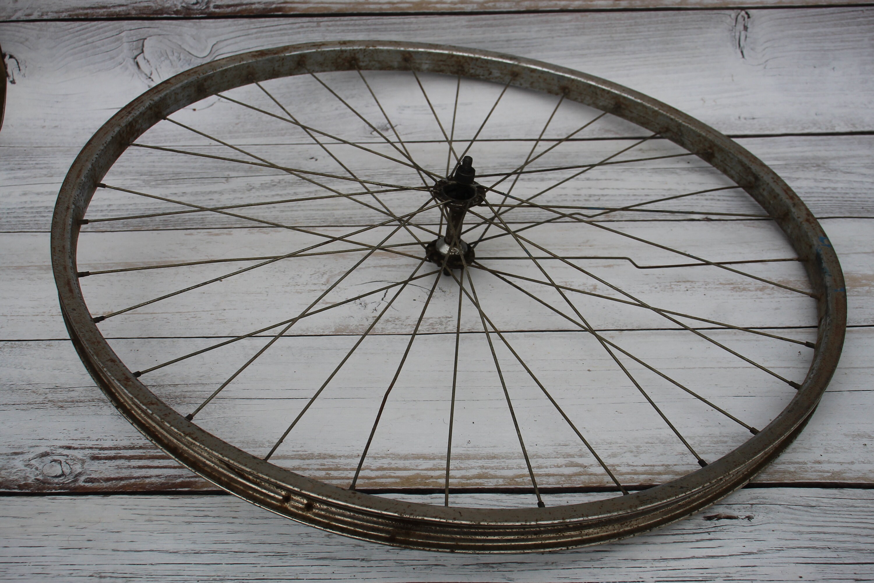 25 in Bicycle Wheel Vintage Bike Wheel for Wall Hanging Etsy