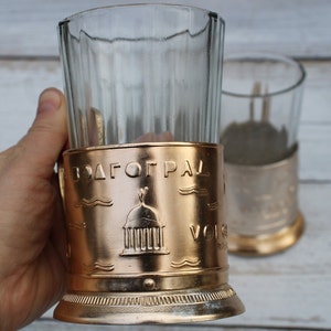 3 set Russian podstakannik,soviet glass holder kitchen decor,tea glass holder,russian tea glass holder,metal cup holder USSR,russian tea set