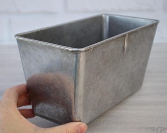 Aluminum Bread Loaf Pan, Heavy-Duty Baking Form, Artisan Bakery Size #7