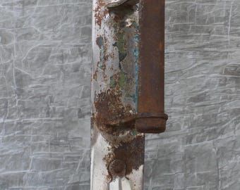 Vintage UdSSR Scheunentür Griff, rostiges Bauernhausdekor