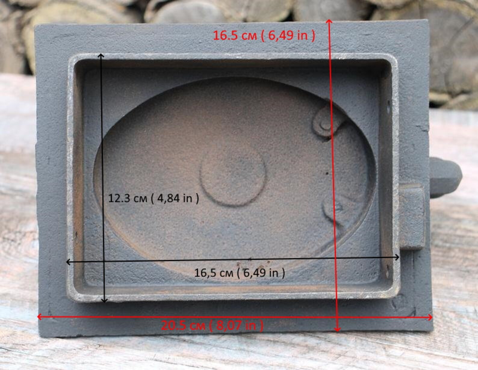 New Cast iron wood fired oven door antique metal door soviet Etsy