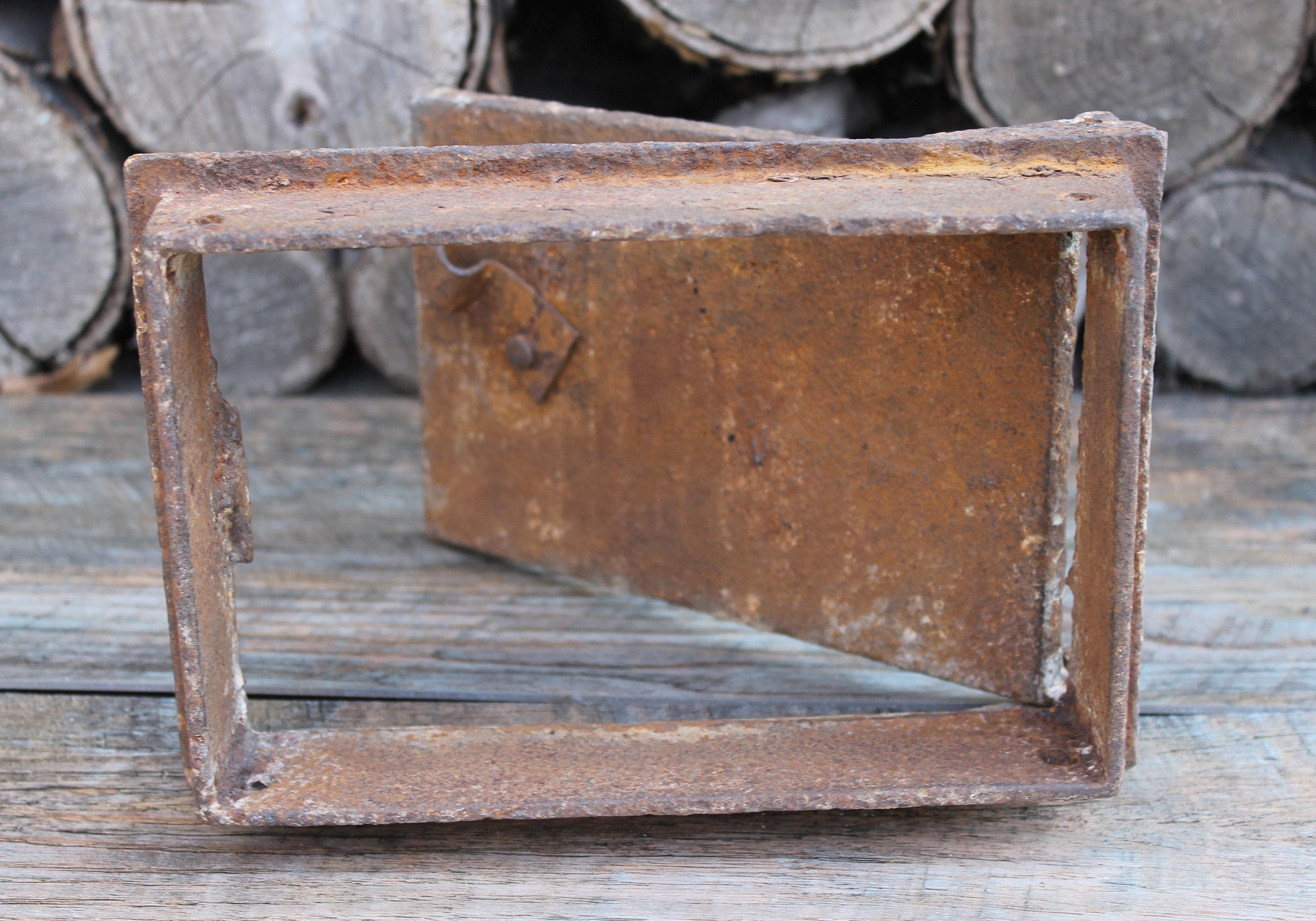 Cast Iron Stove Door Rustic Oven Door Antique Metal Stove Etsy