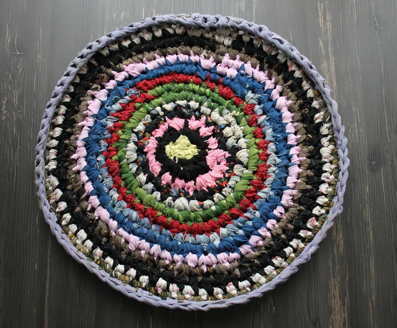 Round Chair Pads Kitchen Chair Pads Colorful Carpet Round Etsy