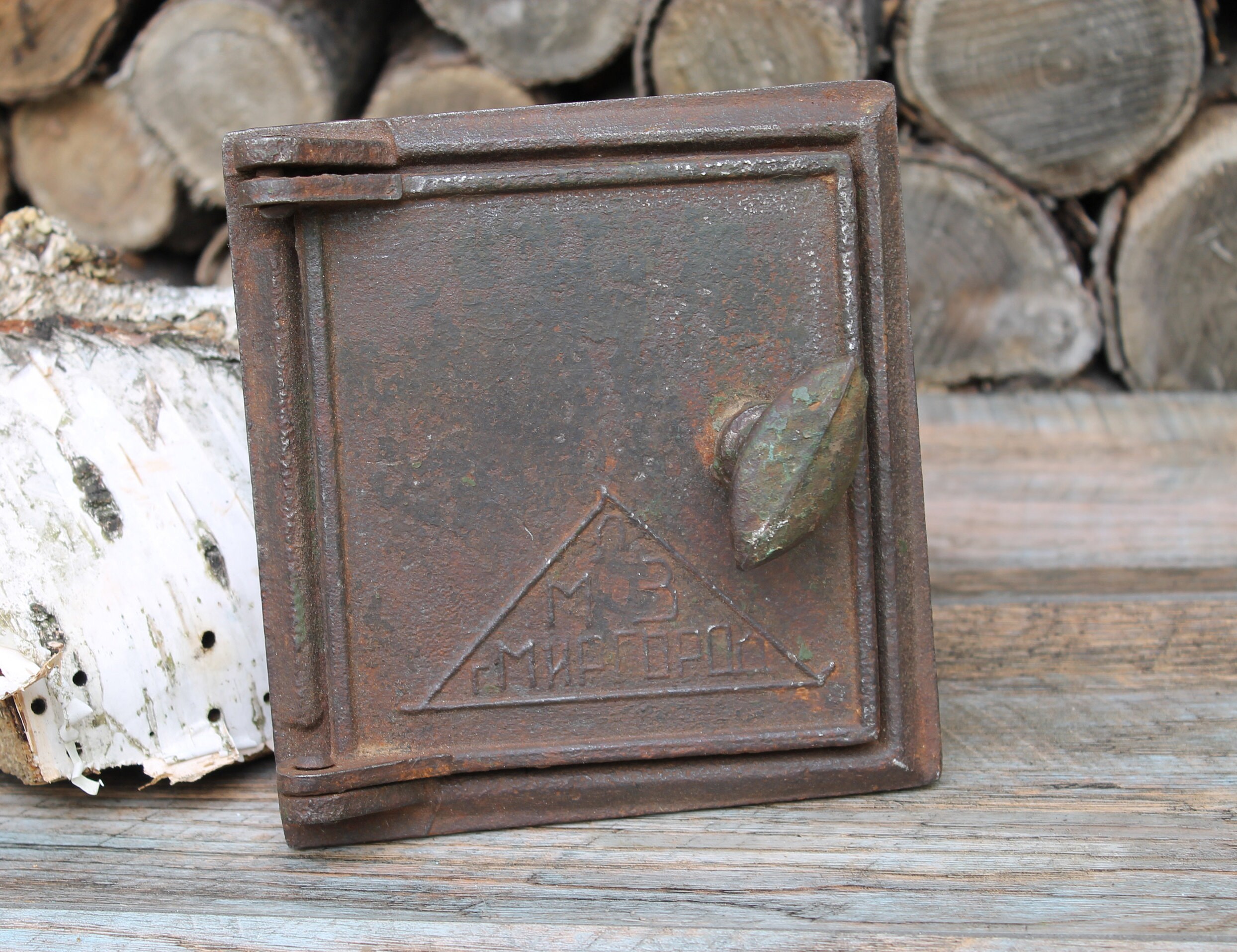 Cast iron stove door antique small oven door vintage russian Etsy