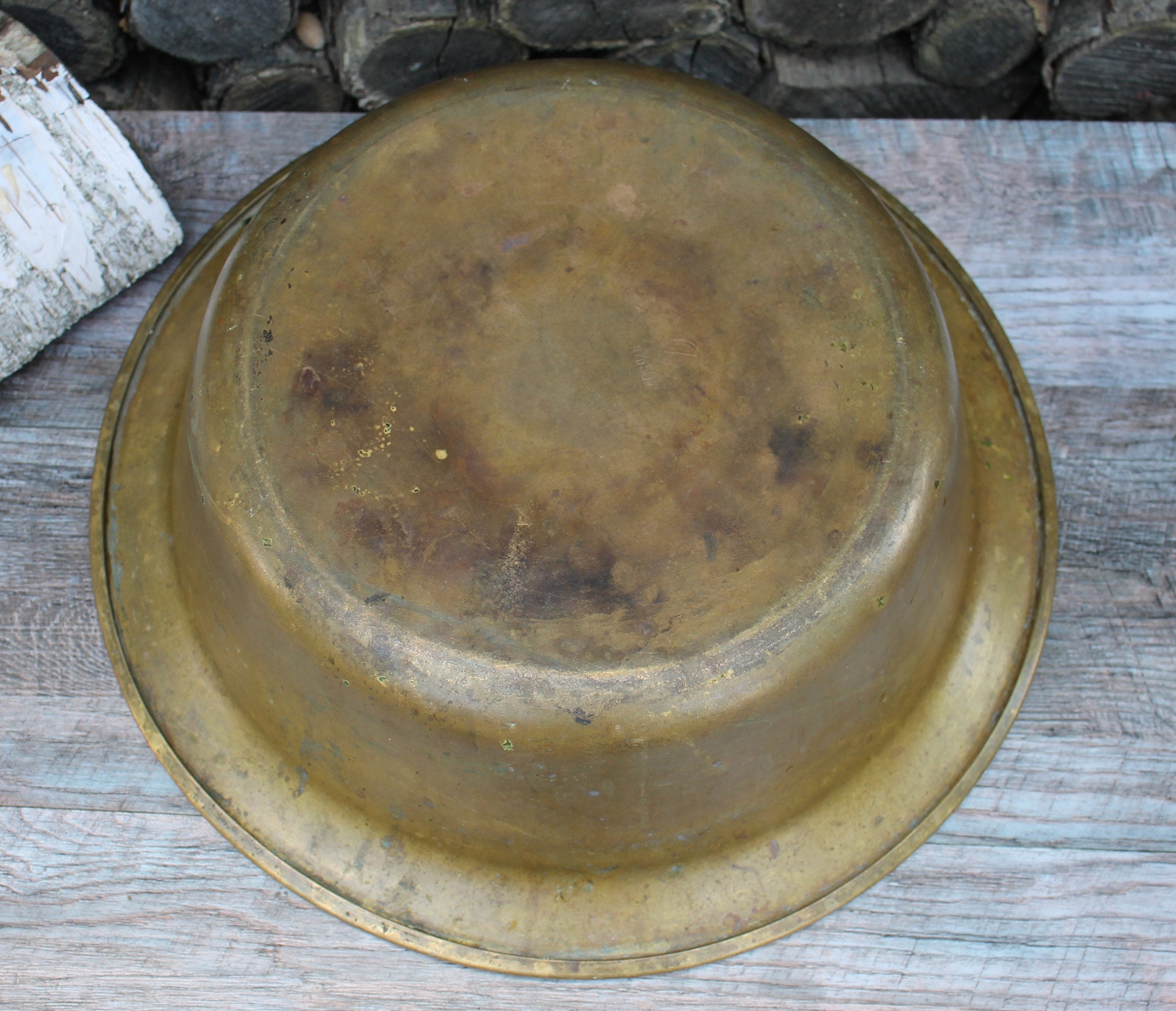 Antikes Kupferbecken großer alter Metallkessel | Etsy