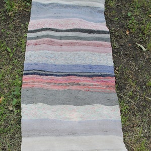 225 х 62 Cm Homespun Rug, Rag Rug Runners, Large Kilim Rug for ...