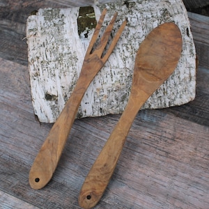 Wooden spoon and plug, vintage wood ladle, antique wooden utensils for farmhouse kitchen decor, Rustic Country decor, russian wood spoons.
