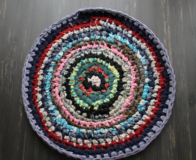 Round Chair Pads Kitchen Chair Pads Colorful Carpet Round Etsy