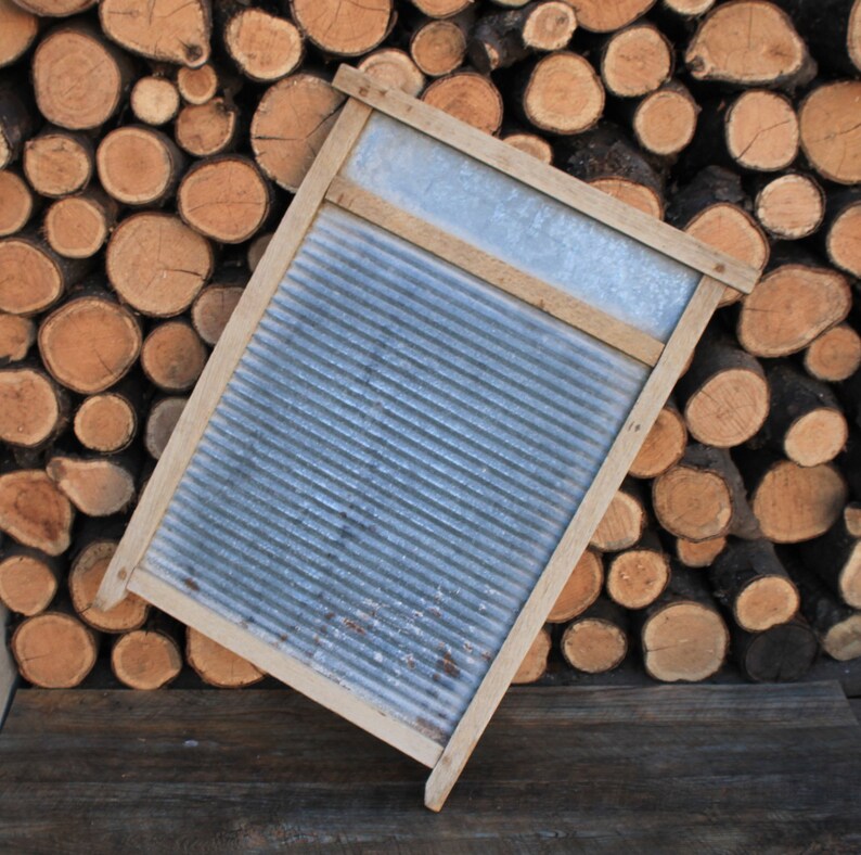 Vintage Washboard Rustic Metal Board for Decor Etsy