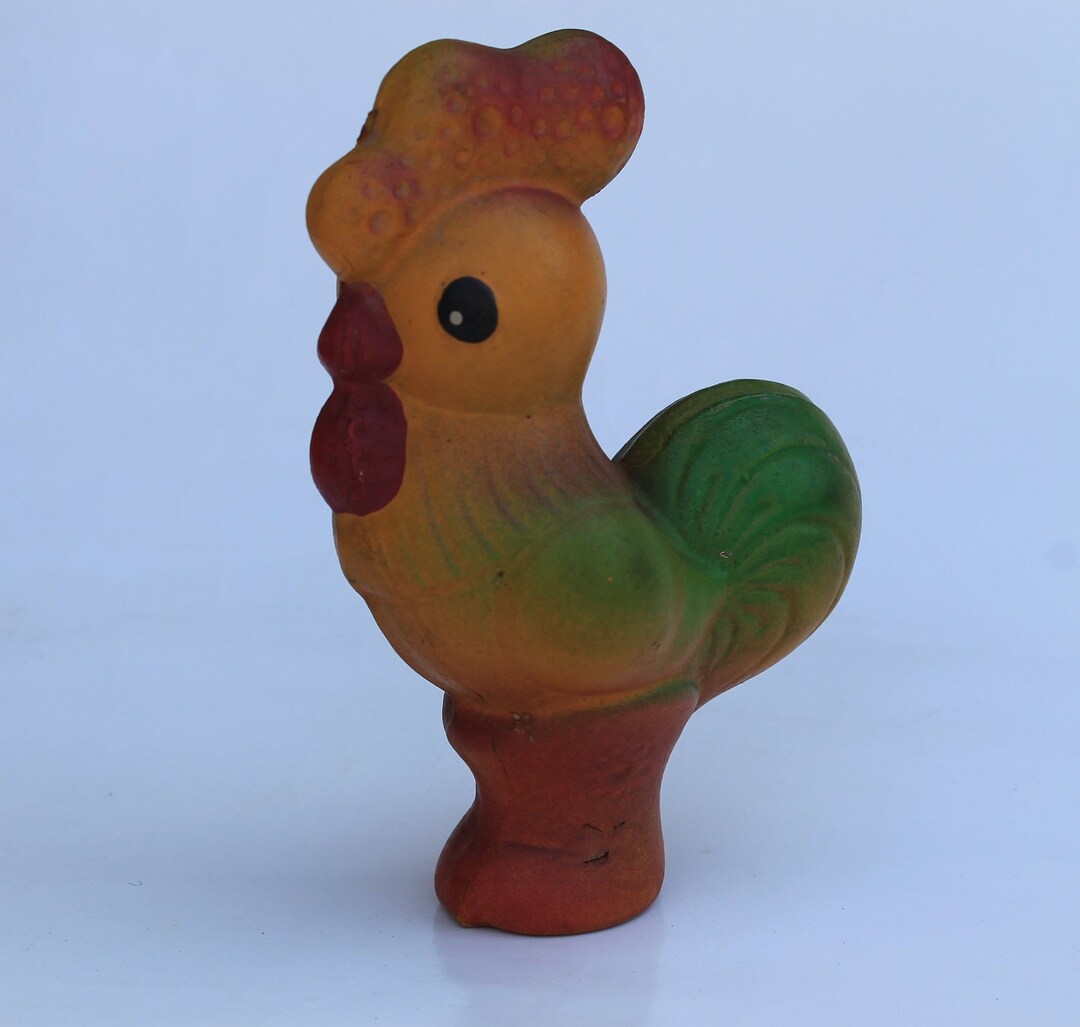 Vintage Rooster, Soviet Doll Cockerel, Antique Rooster Dolls, Rooster