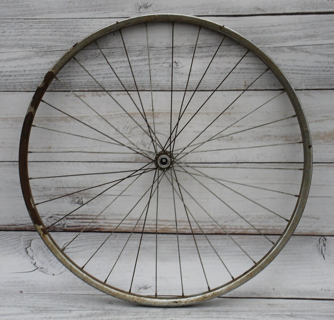 25 in Bicycle Wheel Vintage Bike Wheel for Wall Hanging Etsy