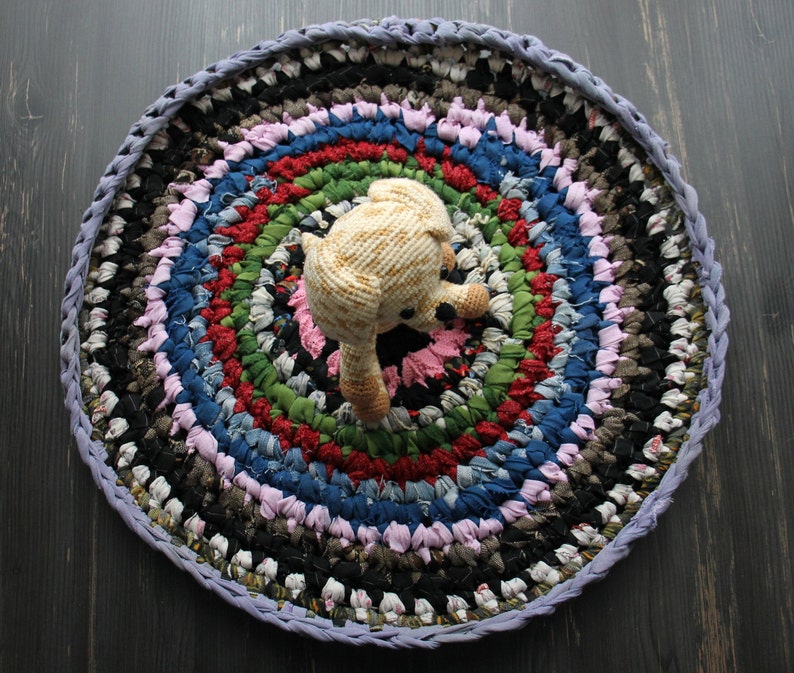 Round Chair Pads Kitchen Chair Pads Colorful Carpet Round Etsy