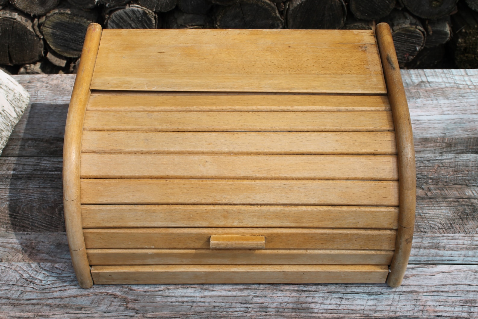 Vintage Bread Box Wooden Large Bread Box Rustic Bread Box Etsy