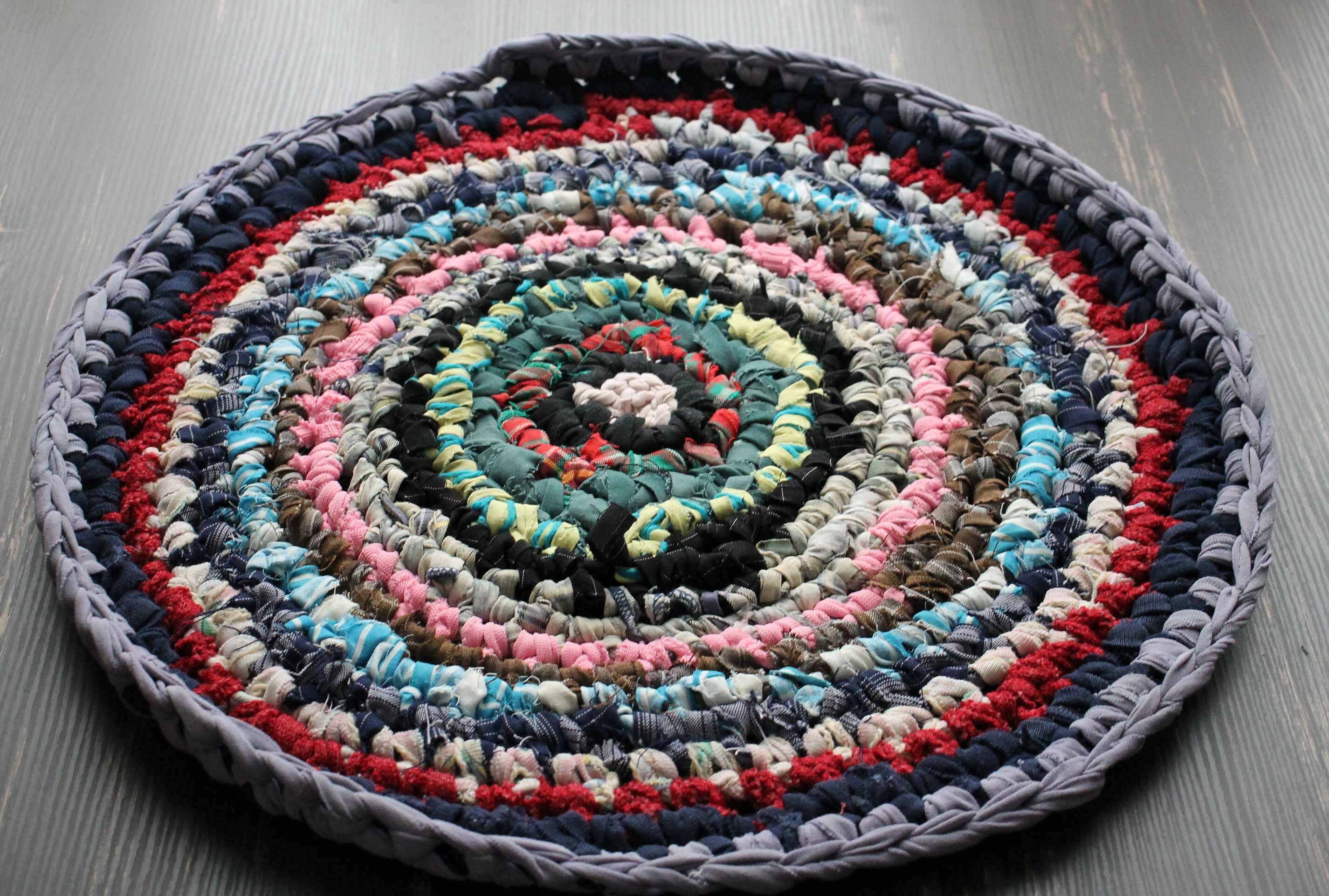 Round chair pads Kitchen chair pads colorful carpet round | Etsy