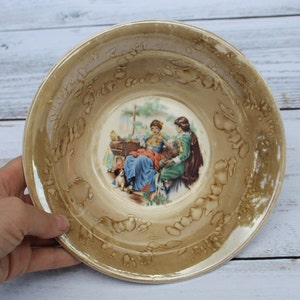 1876 Antique porcelain plate, ukrainian dinnerware Ceramic for wall decor, vintage plate Ukrainian Gift, collectible bowl Kam'yanyy brid.