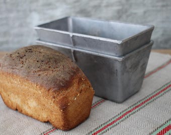Retro Aluminum Bread Loaf Pan, Metal Baking Mold (6.18x3.03 inch)