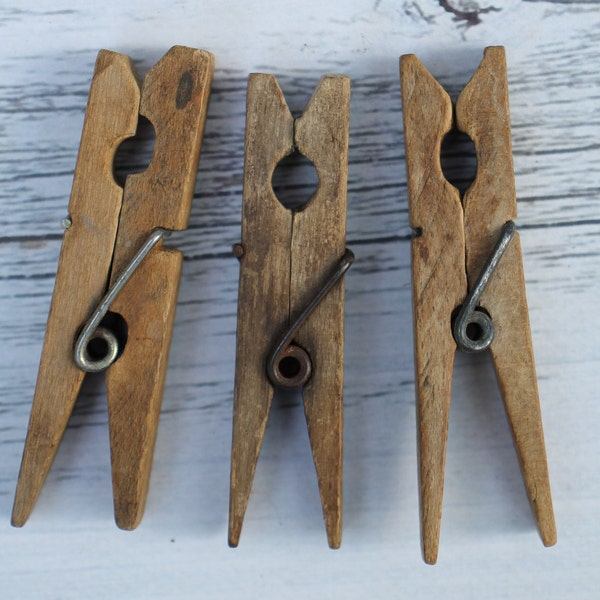 Antique Clothespins - Etsy
