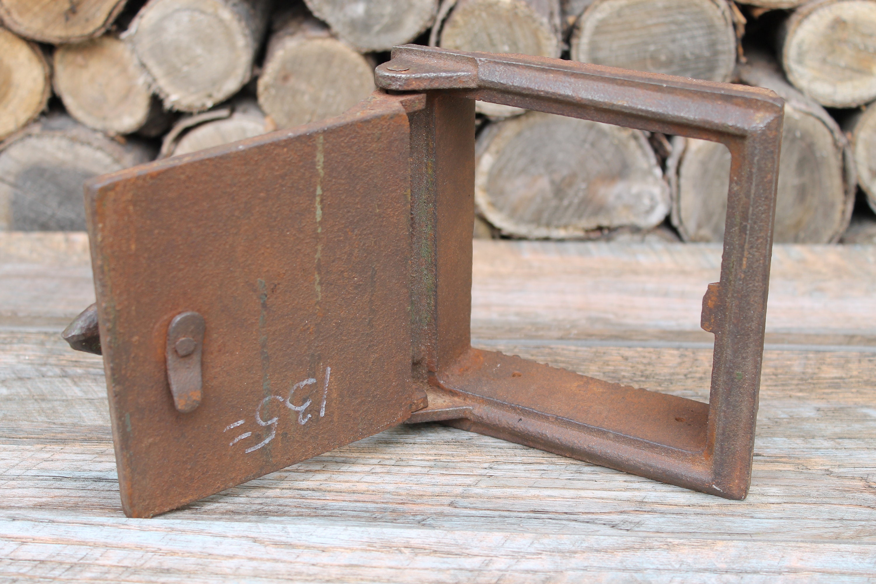 Cast iron stove door antique small oven door vintage russian Etsy