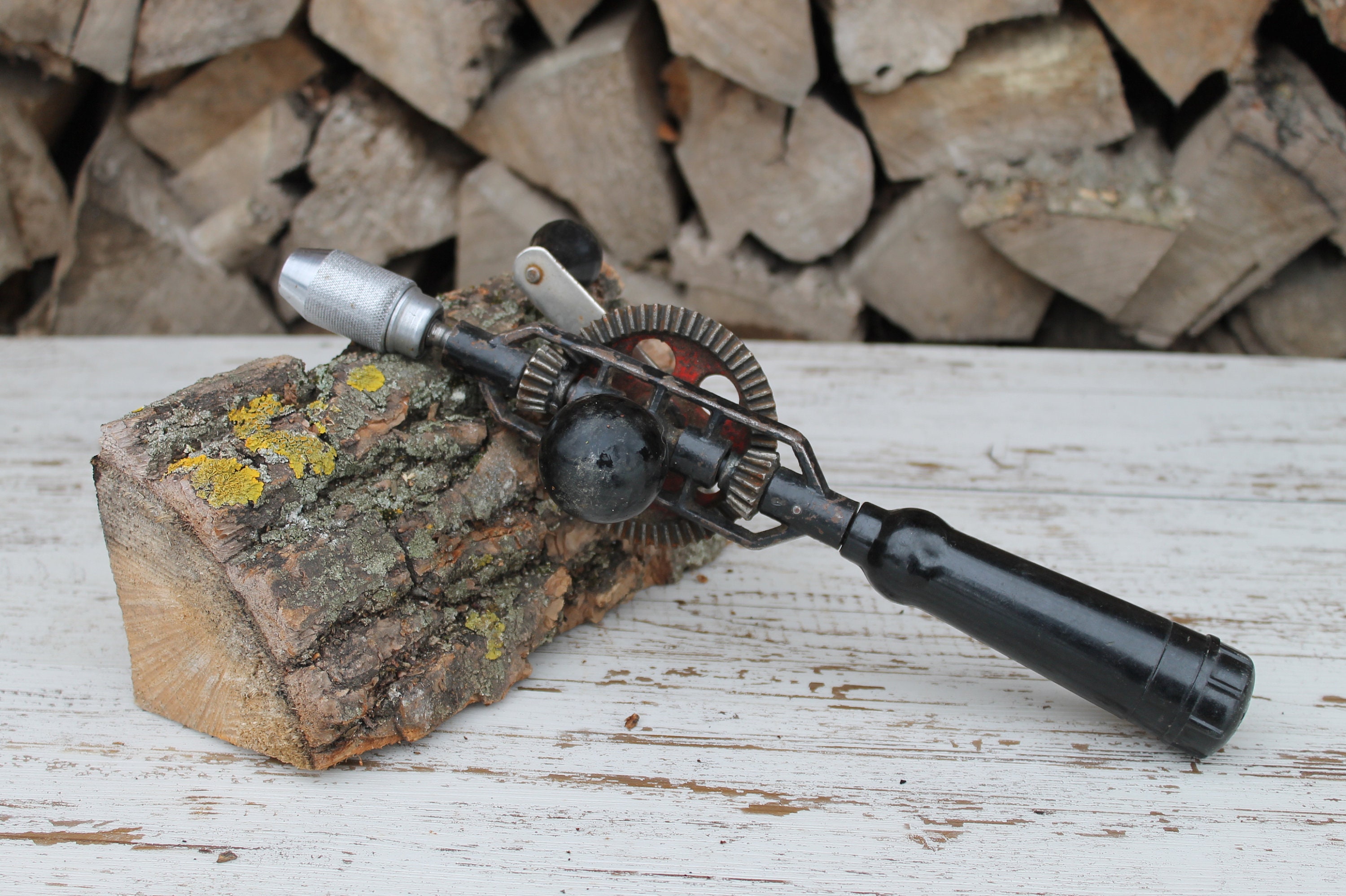 Soviet egg beater drill men gift hand primitive drill Etsy