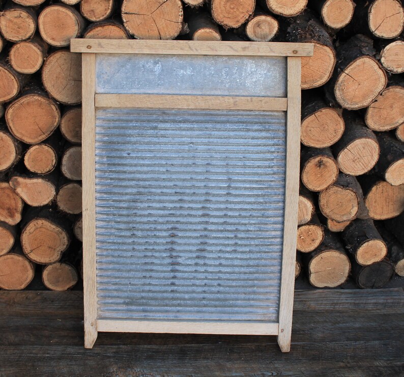 Vintage Washboard Rustic Metal Board for Decor Etsy
