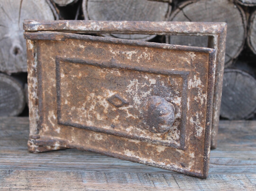 Cast Iron Stove Door Rustic Oven Door Antique Metal Stove - Etsy