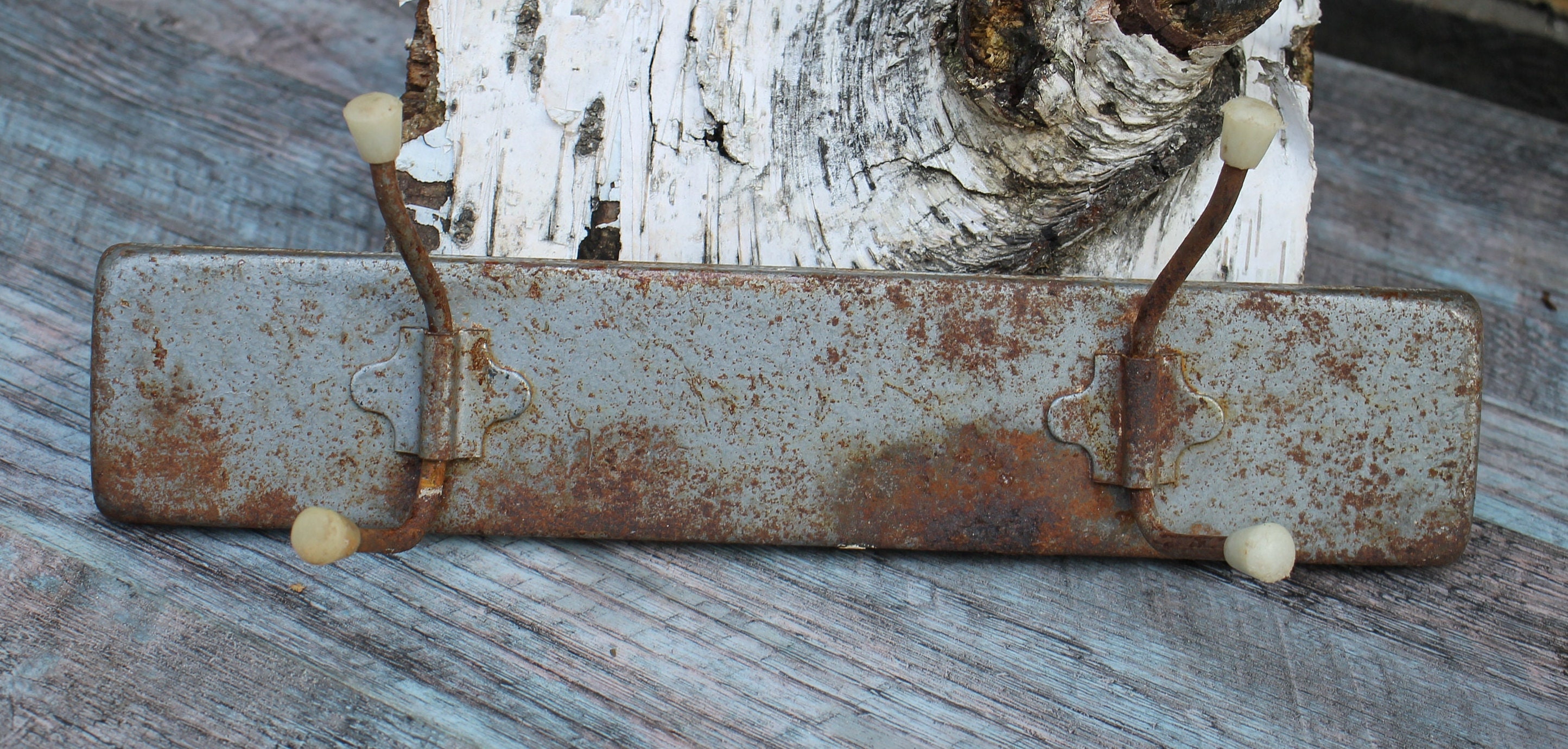 Rusty Shop Rack Vintage Metal Wall Hooks, Rusty Farmhouse Coat Rack, Made in USSR - Etsy
