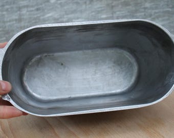 Aluminum Bread Pan, Retro Loaf Baking Form, Ukraine