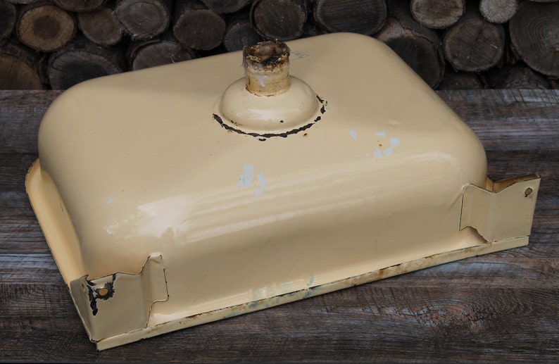 Enamel sink Vintage kitchen sink color pale yellow bathroom | Etsy