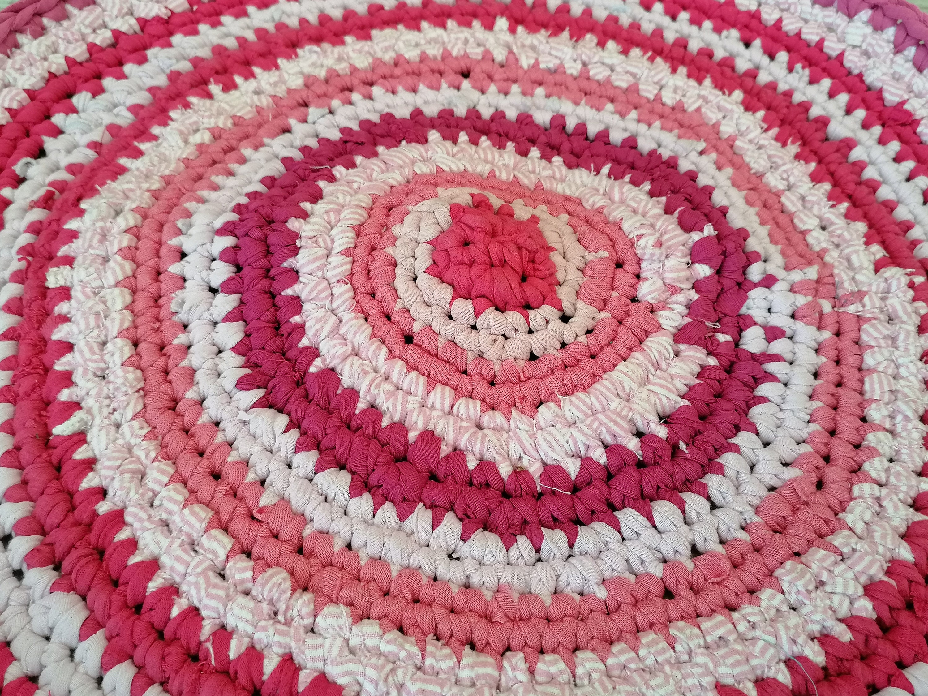 Chair pads with ties braided pink chair pad round chair pads Etsy