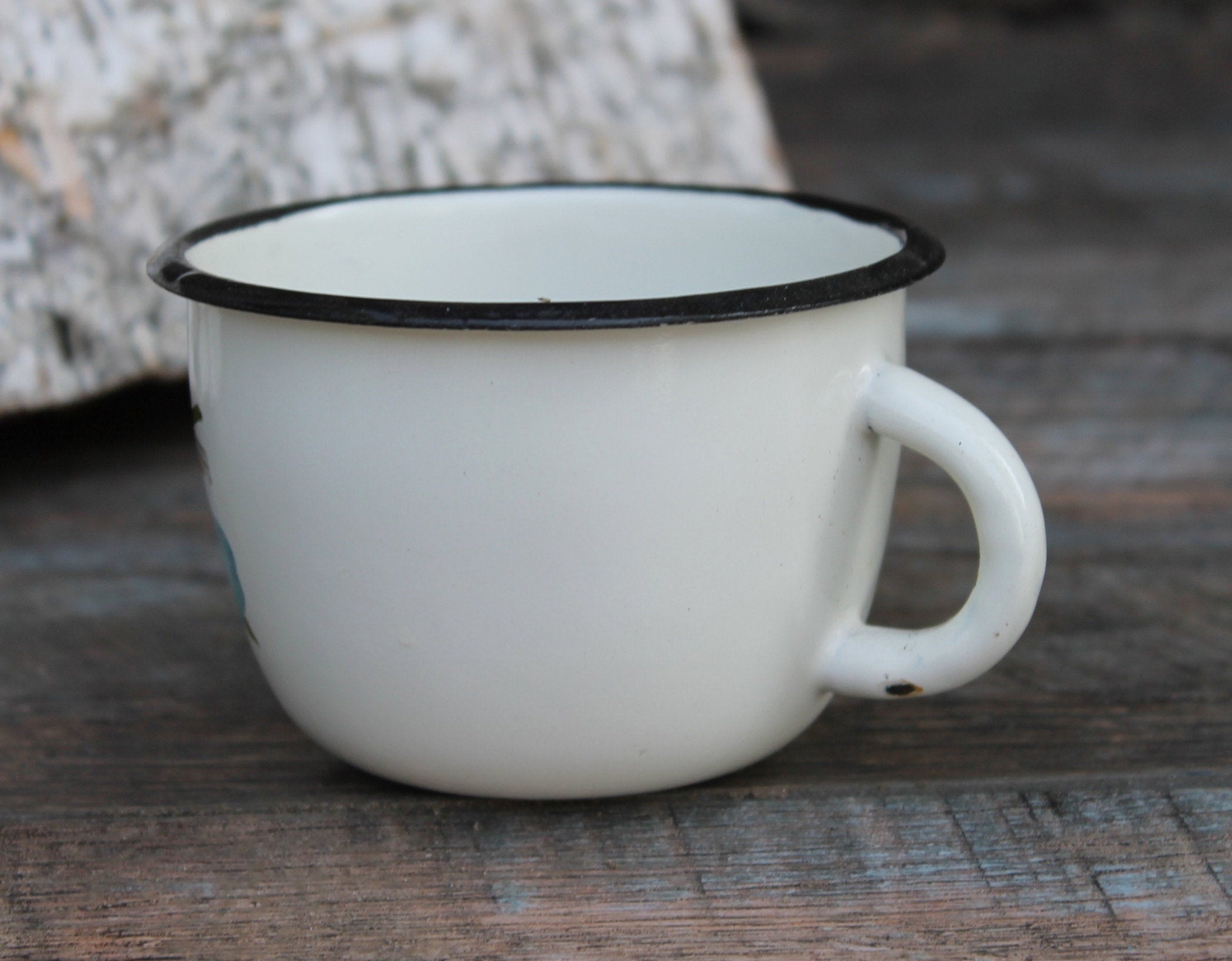 Vintage enamel mug retro camping mug campfire mug soviet Etsy