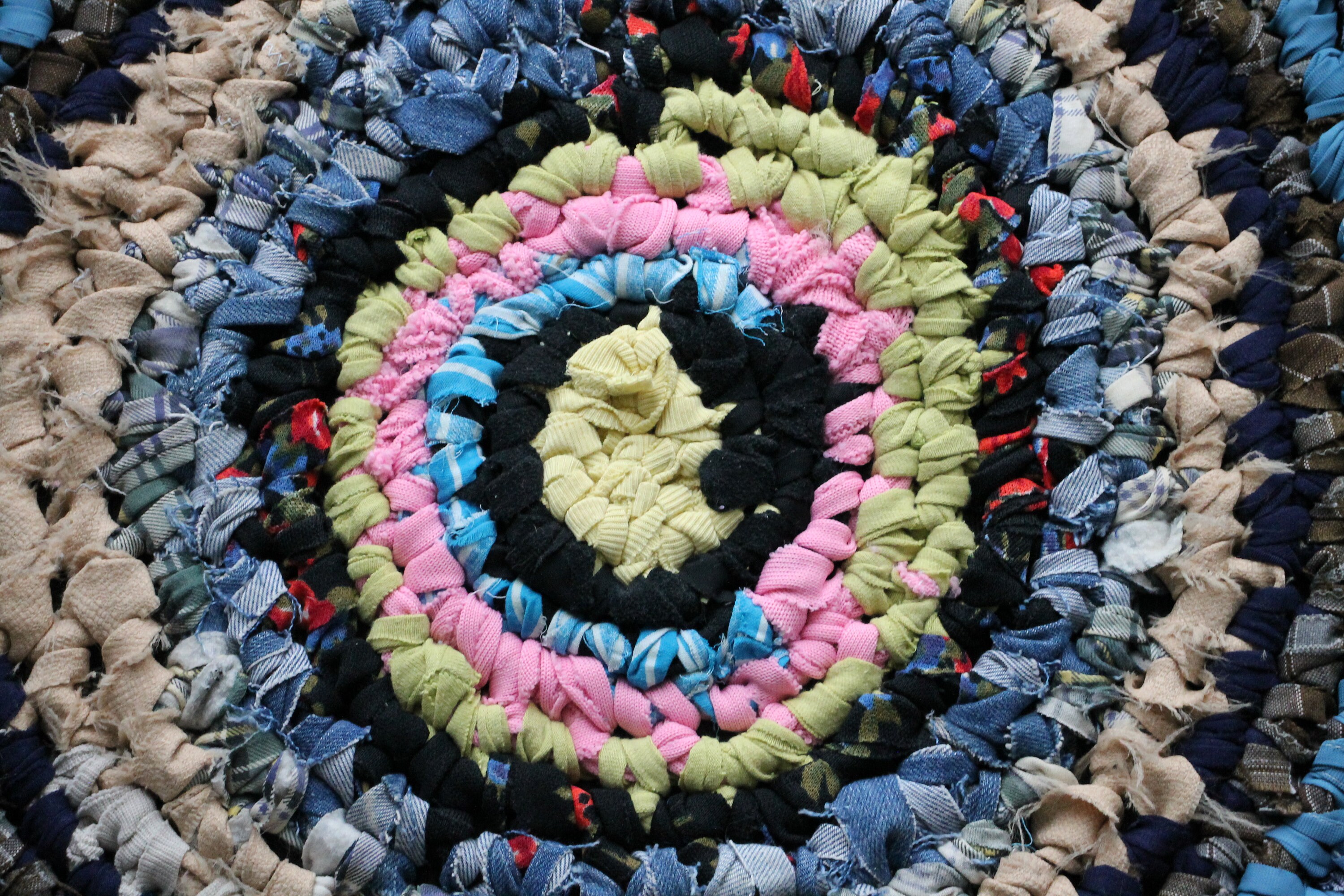 Round chair pads Kitchen chair pads colorful carpet round | Etsy