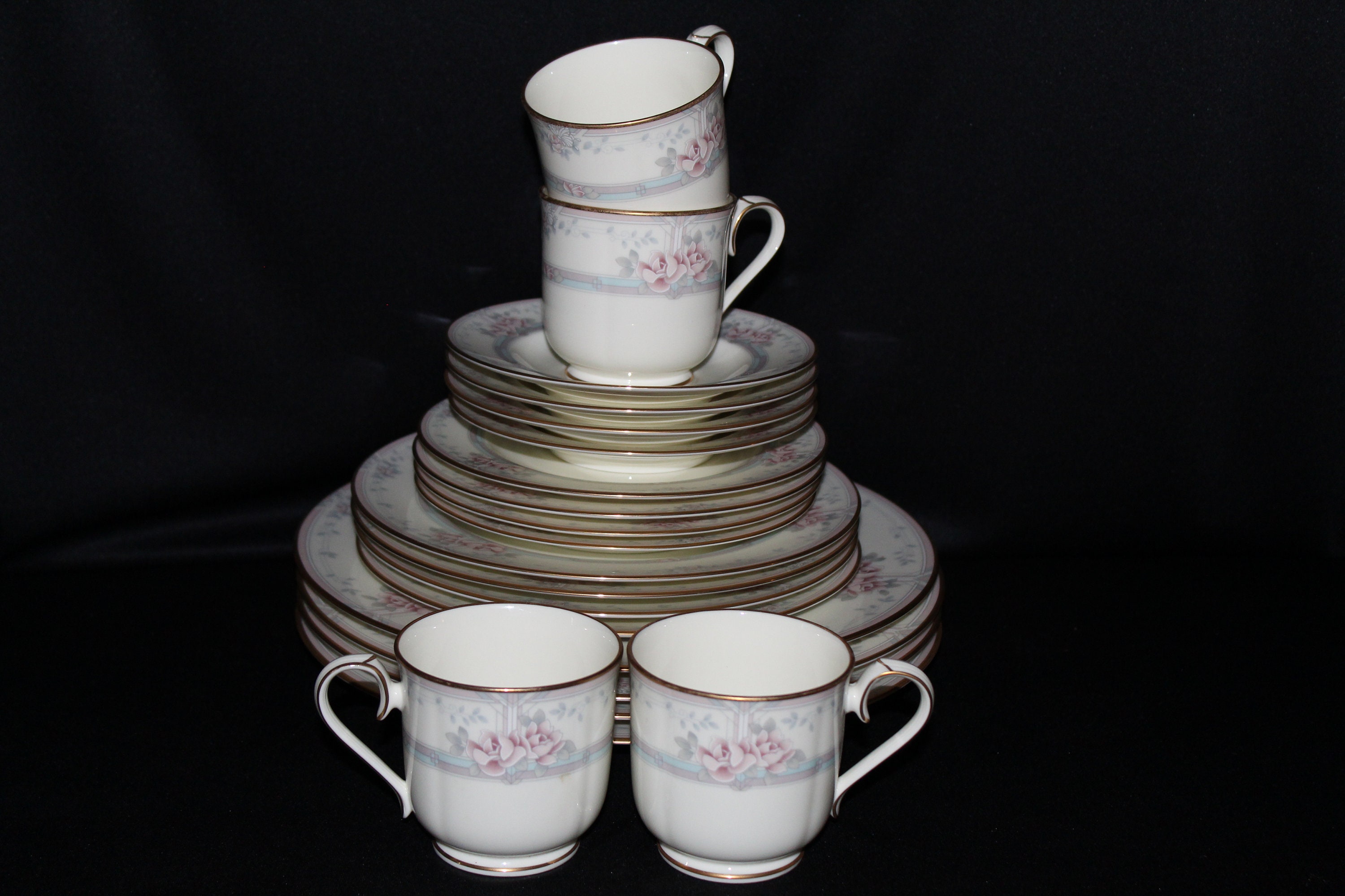 Vintage Noritake Magnificence Fine Bone China Set for 4 Etsy