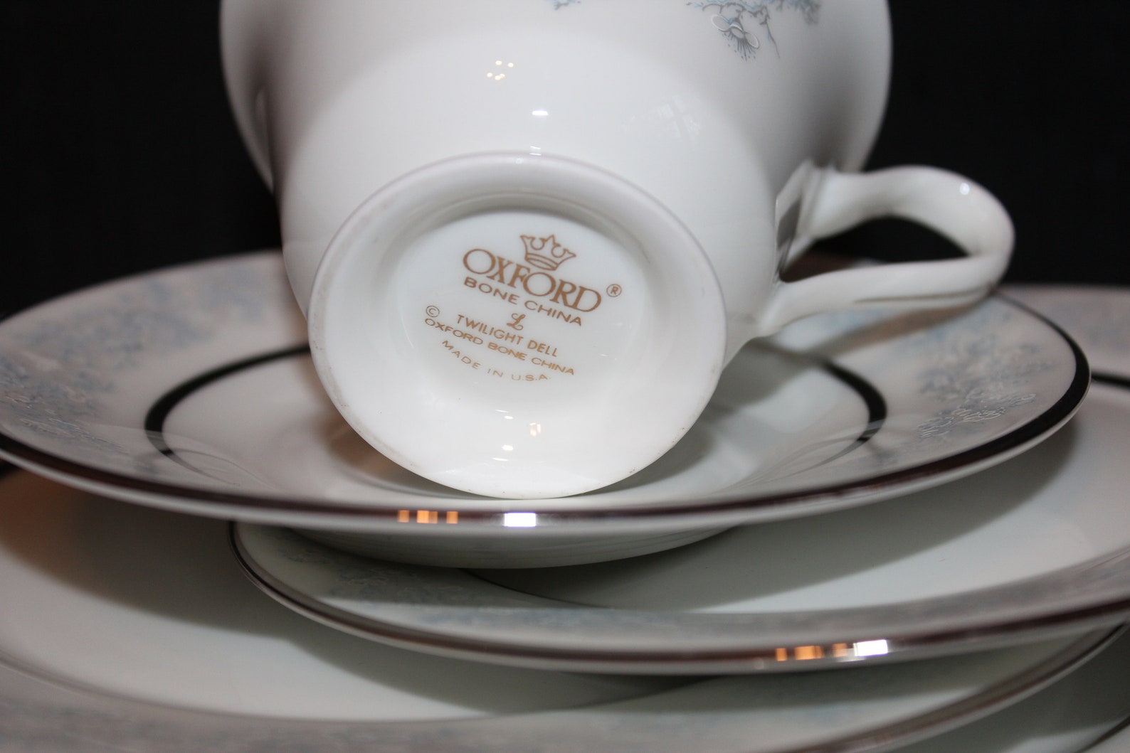 Lenox Oxford Twilight Dell Bone China for 4 Persons Etsy