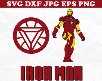 iron man logo etsy