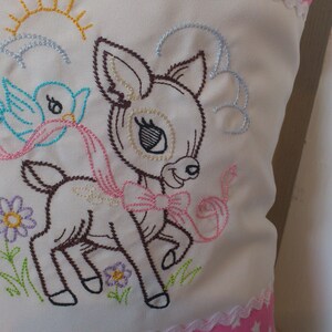 Pillow with name baby fawn image 2